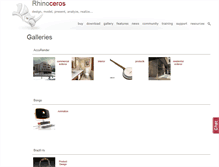 Tablet Screenshot of gallery.mcneel.com